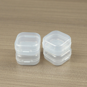 Transparent Square Plastic <b>Storage</b> <b>Box</b> With Lid 3.5 Cm Jewelry Desktop Organizer <b>Small</b> PP Container For Earplugs Fish Hook - Product Image 3