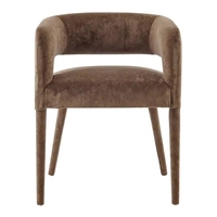 Fauteuil de salle à manger blanc de luxe moderne VL, nouveau style, en tissu rafraîchissant, mobilier de chambre pour usage domestique, balcon