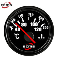 Medidor de temperatura de agua marina automático Universal de 40-120 grados, 12V, 24V, con luz trasera para barco, coche, yate, medidores de presión