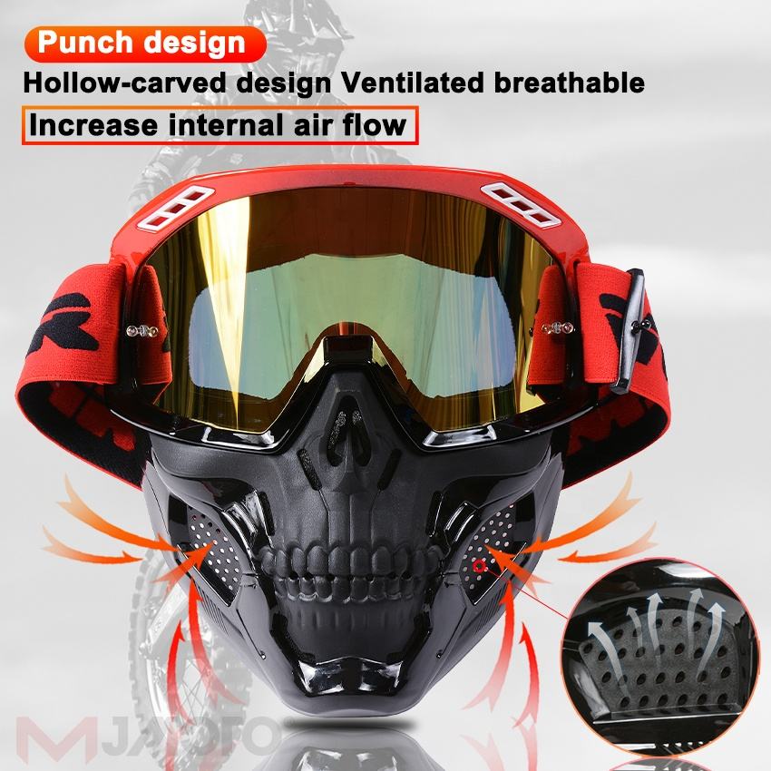 Rimless Windproof Motocross Goggles Motorcycle Helmet Mask Odm