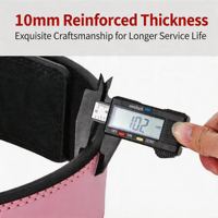 Ceinture de musculation en cuir de 10 mm d'épaisseur, accessoires de gym, ceinture d'entraînement en cuir pour la musculation