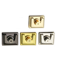 Accessoires de quincaillerie pour sac à main Deepeel AL170, alliage de zinc, serrure carrée décorative, serrure à mortaise, serrures à interrupteur