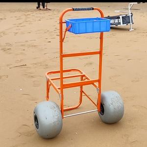 Custom Duurzaam Nut Draagbare Strand Stoel Winkelwagen Twee Wiel Staal Vouwen <span class=keywords><strong>Trolley</strong></span> - Product Image 5