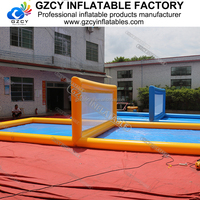 Piscine personnalisée terrain de volley-ball gonflable/terrain de volley-ball gonflable de l'eau/terrain de tennis gonflable pour les jeux de sport