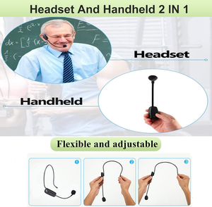 Wireless <b>Microphone</b> Headsets Audio Amplification for <b>Bluetooth</b> Speaker & Teacher's Lectures Stage Performances <b>Microphone</b> - Product Image 3