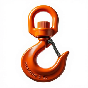 Crochet pivotant en acier allié de qualité 80, peint, certifié CE, accessoire d'ancrage et de levage - Product Image 2