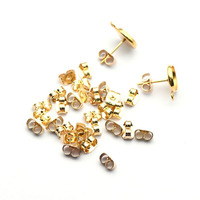 1000 pièces en acier inoxydable boucle d'oreille prise arrière paramètres de boucle d'oreille Base clous d'oreille bouchon arrière papillon bouchon d'oreille fabrication de bijoux à bricoler soi-même