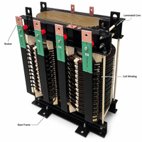 Transformateur de four électrique monophasé de type sec à bobine en cuivre pour le traitement thermique et les fours industriels