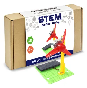 STEM toy DIY 3D wooden Solar fan Physical Learning Toy Science Experiments Kits,STEM toy Learning Sets