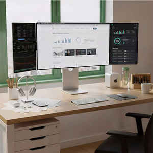 Estación de Trabajo TriScreen Pro 27 4K + Dos Monitores Laterales Portátiles de 16 Pulgadas 1920x1200, Monitores para Juegos - Product Image 4