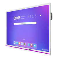 Tableau interactif intelligent Android 16 RK3588 4K de 65, 75, 86, 98, 110 pouces avec écran tactile IR 40 points pour salle de classe