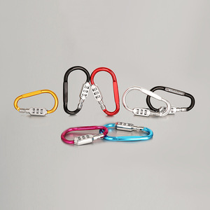 Zinc Alloy Combination Carabiner <b>Lock</b> 8mm Mechanical Security For Backpacks Travel Bags Doors Windows <b>Wardrobes</b> - Product Image 1