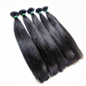 La mejor calidad 100% paquetes de trama de pelo recto natural indonesio del pelo humano de la Virgen el cabello es procesado naturalmente y con - Product Image 1