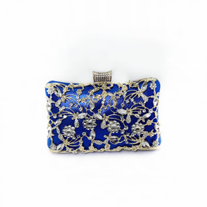 Bolso de Mano de Lujo Retro Dorado de Poliéster para Noche, Pequeño y Moderno con Cierre de Cremallera, Accesorio Popular para Bodas y Damas de Honor - Product Image 5
