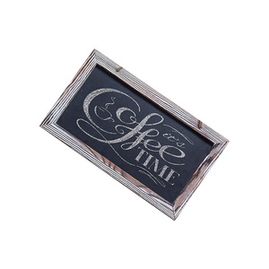 Signe rustique de <span class=keywords><strong>tableau</strong></span> noir de petit cadre en bois avec la corde accrochant le <span class=keywords><strong>tableau</strong></span> noir en bois - Product Image 2