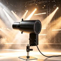 Projecteur de profil HD sans fil DMX 50W 2-en-1 blanc chaud et froid 25 ° -40 ° /50 ° -60 °   Mini projecteur ellipsoïdal à zoom manuel pour exposition d'art