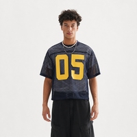 T-shirts en maille 100 % polyester pour hommes, coupe ample, impression sérigraphique, maillot de sport – Vente en gros