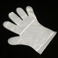 Gants jetables antistatiques en PVC noir bleu caoutchouc nitrile vêtements de protection pour les aliments bon marché TPE et CPE matériel