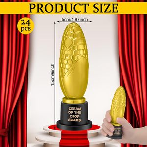 Premio trofeo di mais 6 pollici crema del raccolto divertente trofeo premio regali di laurea divertente MVP oro - Product Image 2