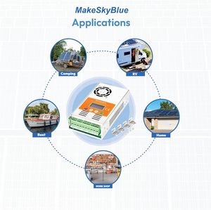 Makeskyblue 40a Mppt Zonne-Energie Laadregelaar V123, Auto 12V/24V/48V Regelaar Met <span class=keywords><strong>Lcd</strong></span>-<span class=keywords><strong>Display</strong></span> Voor Zonnepaneel Systeem - Product Image 6