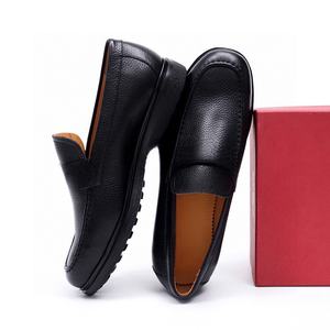 Mocasines de Hombre de Alta Calidad, Clásicos, Parte Superior de Piel de Vacuno, Suela de Goma Antideslizante, Refuerzo Envolvente, Estilo Discreto para Negocios, Ferragamos - Product Image 6