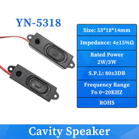 Haut-parleur à cavité pleine fréquence 5318 53*18MM 4Ohm2W personnalisé en usine, unité audio passive avec terminal PH2.0 pour machine publicitaire