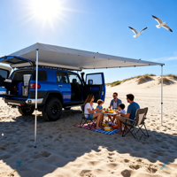 Auvent latéral pour véhicule tout-terrain, moto, voiture, pour camping compact et mobile