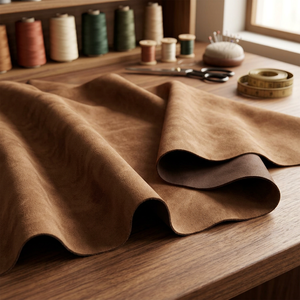 BS International BS131 Wind Proof Customizable Split Cowhide Leather Sheet Shiny Glossy Polished Grain Finish for Home Decor - Product Image 1
