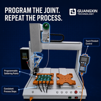 Nouveau robot de soudage automatique Guangxin industriel 4 axes 1000W avec contrôle de température et alimentation en fil pour l'assemblage électronique