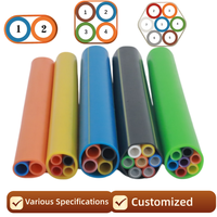 Conduit de protection pour câbles à fibres optiques en PEHD, anti-UV, 2, 4 ou 7 voies, pour applications extérieures, aériennes, routières et souterraines