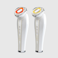 Nouveau masseur facial à vibrations chaudes et froides pour la maison avec microcourant liftant et raffermissant, appareil de rajeunissement de la peau à LED 7 couleurs