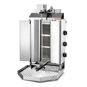 Gás Comercial Doner Rotativa Kebab Machine Chicken Shawarma Grill Machine