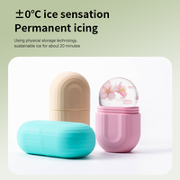 Rouleau de glace en silicone pour le soin de la peau du visage, cube de glace en silicone pour le massage du visage