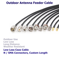 Câble coaxial RF Wavelink OEM à faible MOQ, assemblage RG174 RG316 avec connecteurs SMA MMCX BNC N pour transmission stable du signal WiFi 4G 5G