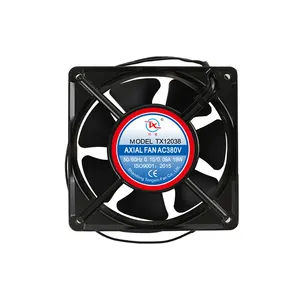 Motor de cobre ac ventiladores axiais do rolamento de esferas 120x120x38 ac pequeno ventilador de refrigeração 110v 120 milímetros 220v