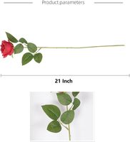Hochwertige Künstliche Blumen Rosen Echt Aussehende Lila Rosen für Chinesisches Neujahr Party Heim Hochzeitsdekoration
