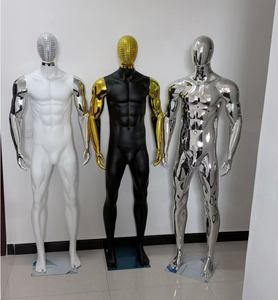 Maniquí Masculino de <span class=keywords><strong>Cuerpo</strong></span> Completo para Exhibición en Tiendas de Ropa para <span class=keywords><strong>Hombre</strong></span>, en Dorado, Plateado, Negro y Blanco Brillante, de Plástico, Musculoso - Product Image 5