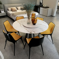Nordic marmor esstisch 8-person runde plattenspieler weiß massivholz esstisch kreis esstisch