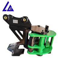Cisaille hydraulique pour arbres et souches pour excavatrice de 4 à 10 tonnes, homologuée CE, attache rapide pour l'abattage d'arbres de Ligong Machinery