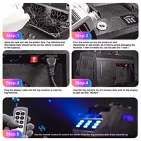 Máquina de Burbujas de Humo LED Profesional SHIYI de 1500W, Generador de Burbujas de Doble Rueda, Control Remoto DMX512 de 7 Canales, Pantalla LCD Universal