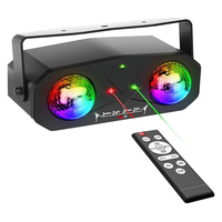 Lumière laser DJ LED avec 40 motifs, activée par le son et télécommande, port Type-C pour lumières disco
