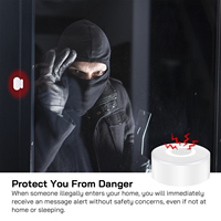 Système d'Alarme Domiciliaire Capteur de Porte Wifi Tuya Produits Maison Intelligente Support Personnalisation Capteur Télécommande Notification en Temps Réel