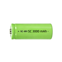 Cellule rechargeable Ni-MH haute décharge 1,2 V de taille SC, utilisée pour voitures RC, balayeuses et appareils électroménagers, accepte l'étiquetage privé et la personnalisation