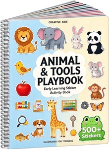 Libro di <span class=keywords><strong>Adesivi</strong></span> Riutilizzabili Personalizzato per Bambini, Libro Educativo Silenzioso, Album di Attività Fai-da-Te Impermeabile, <span class=keywords><strong>Adesivi</strong></span> OEM all'Ingrosso - Product Image 5