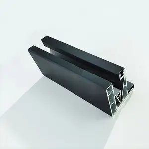 Profili di alluminio u-a forma di canale ringhiera in vetro hardware del sistema con guida superiore di disegno per balcone ponte balaustra