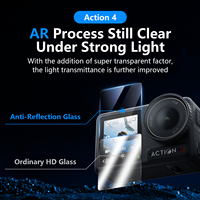 Vente en gros 9H verre trempé Len caméra protecteur d'écran Film anti-déflagrant pour DJI Action 4