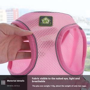 Grosir tali kekang hewan peliharaan desain baru tali anjing sejuk reflektif untuk anak anjing produk hewan peliharaan bergaris kancing taktis mewah - Product Image 2