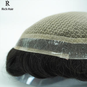 ツーピーウィッグレース薄肌MレースレミーヘアインドシルクベースクロージャーPUテクニック - Product Image 6