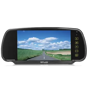 ISO โรงงาน7นิ้ว Full HD LCD กระจกมองหลังรถตรวจสอบย้อนกลับจอดรถตรวจสอบสำหรับรถบัสรถบรรทุก