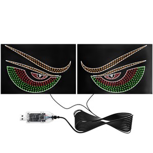Nouvelles Décorations de Voiture Transfrontalières : Feux d'<span class=keywords><strong>Avertissement</strong></span> LED USB « Demon-Eye » pour Vitres Avant et Arrière de Camions OLIVER - Product Image 5